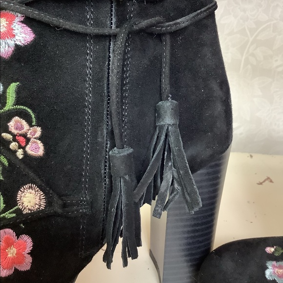 Sam Edelman Embroidered Suede Boots - Picture 8 of 14